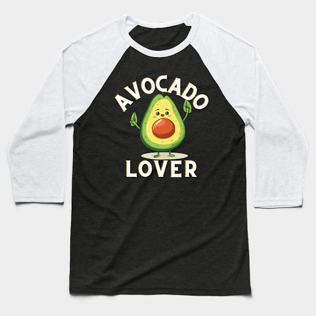 Avocado Lover Baseball T-Shirt by NatashaCuteShop